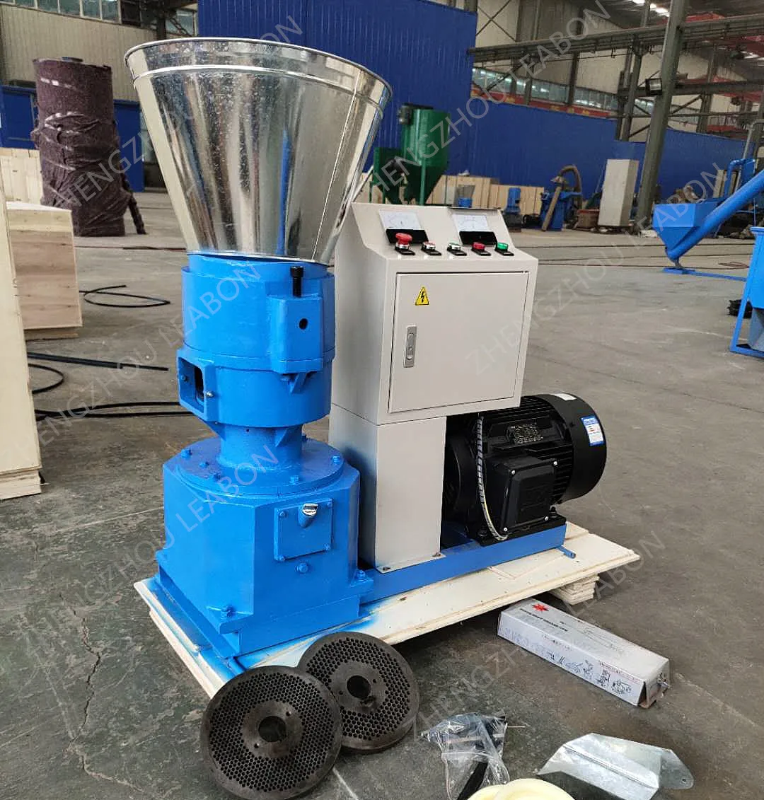 Livestock Animal Feed Mill Processing Machine Rabbit Chicken Duck Cattle Flat Die Feed Pellet Mill Machine