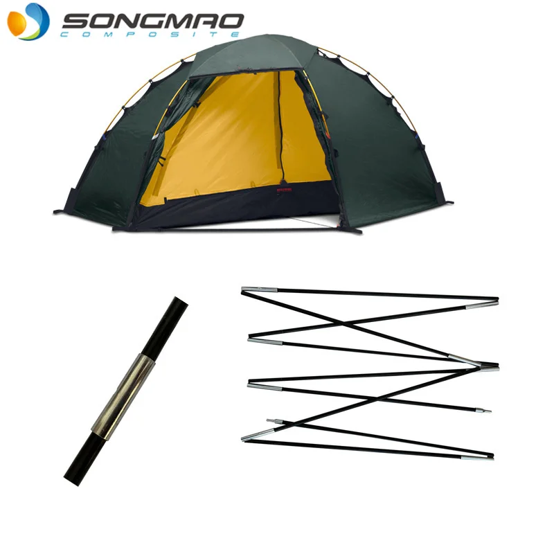 9.5mm diameter FRP tent pole flexible light fiberglass tent poles