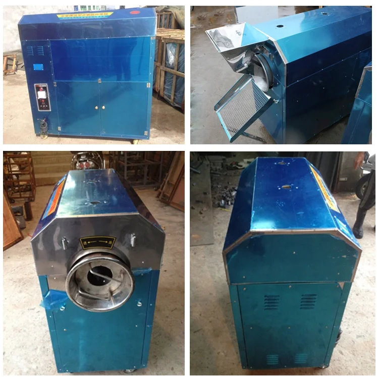 Electric automatic cashew nut processing machine / peanut roasting machine / coffee roaster for sale