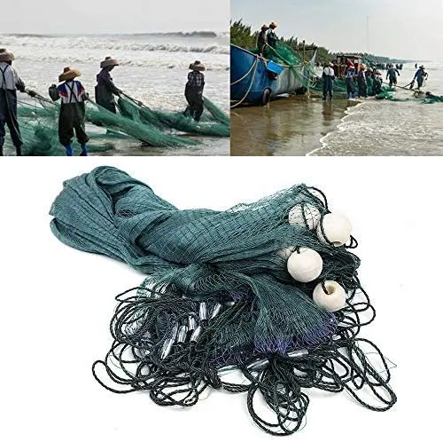 1pc Hot Sale 3 Layers Monofilament Gill Fishing Net with Float Fish Trap Nylon Fishing Net