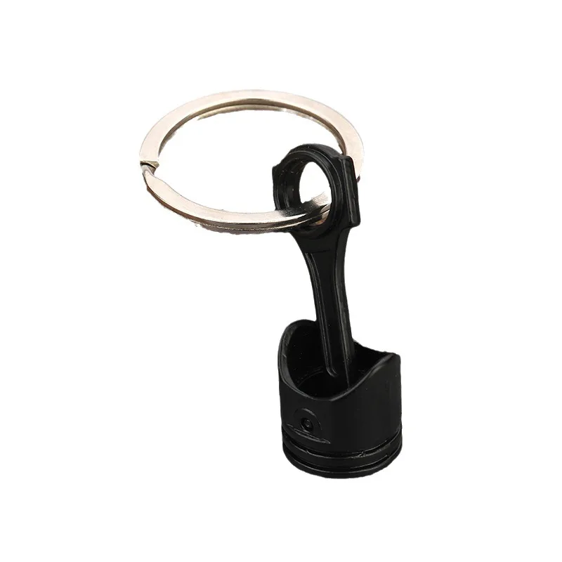 Car parts Piston Keychain Engine Piston Key ring piston connecting rod Model simulation key chain car decoration accessories