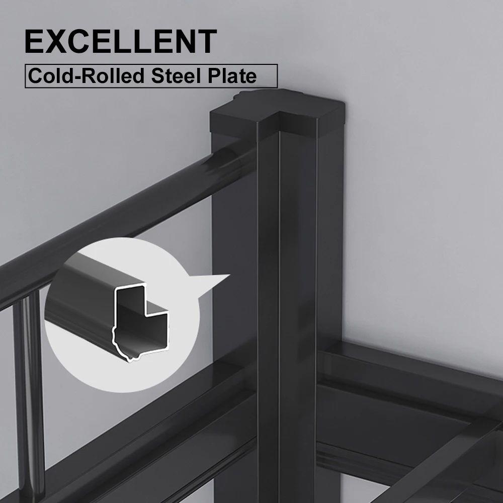 Factory School Dormitory Apartment Single Bed Modern Metal Bunk Beds Double Decker Bed For Adult