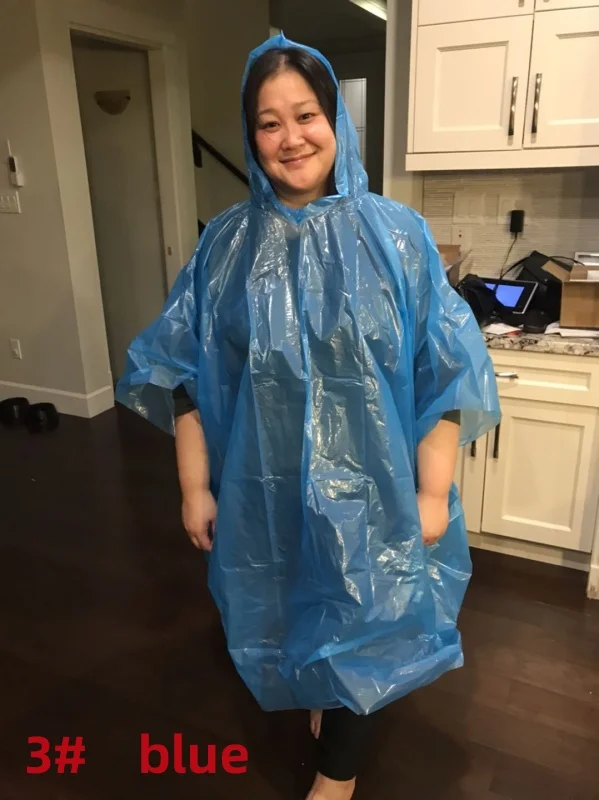 Hot Style Flame retardant raincoat disposable square one-piece hooded cloak raincoat 16 CFR 1611 flame retardant poncho