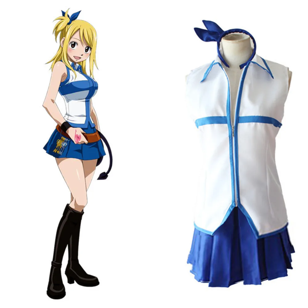 Anime Fairy Tail Scarlet Skirt Suit Cosplay Costume For Girls