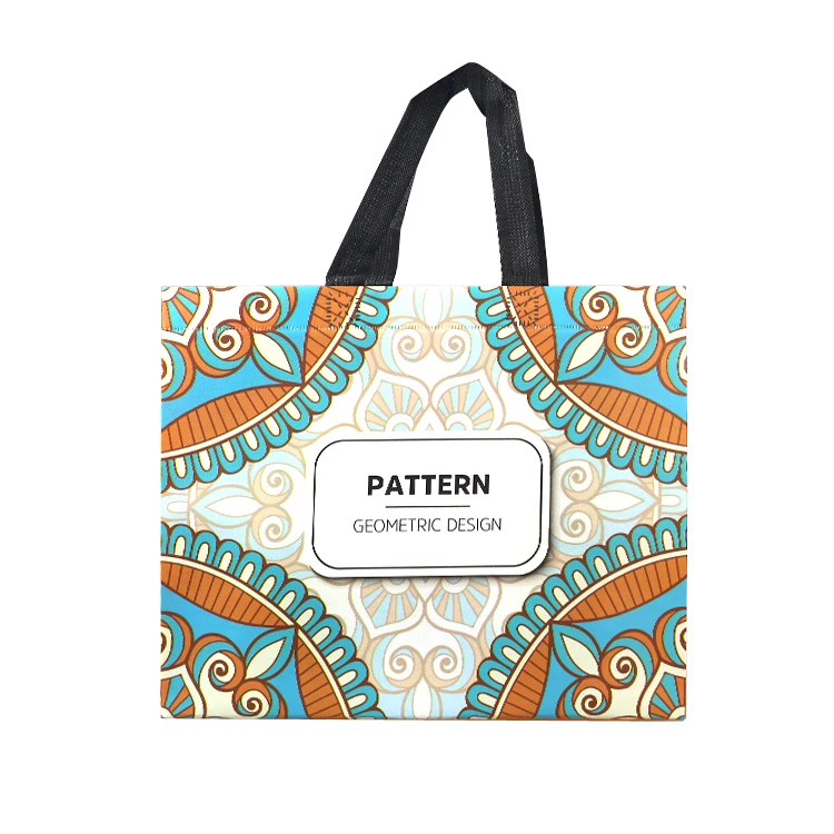 Fashion recycled waterproof laminated tote non woven bag in stock