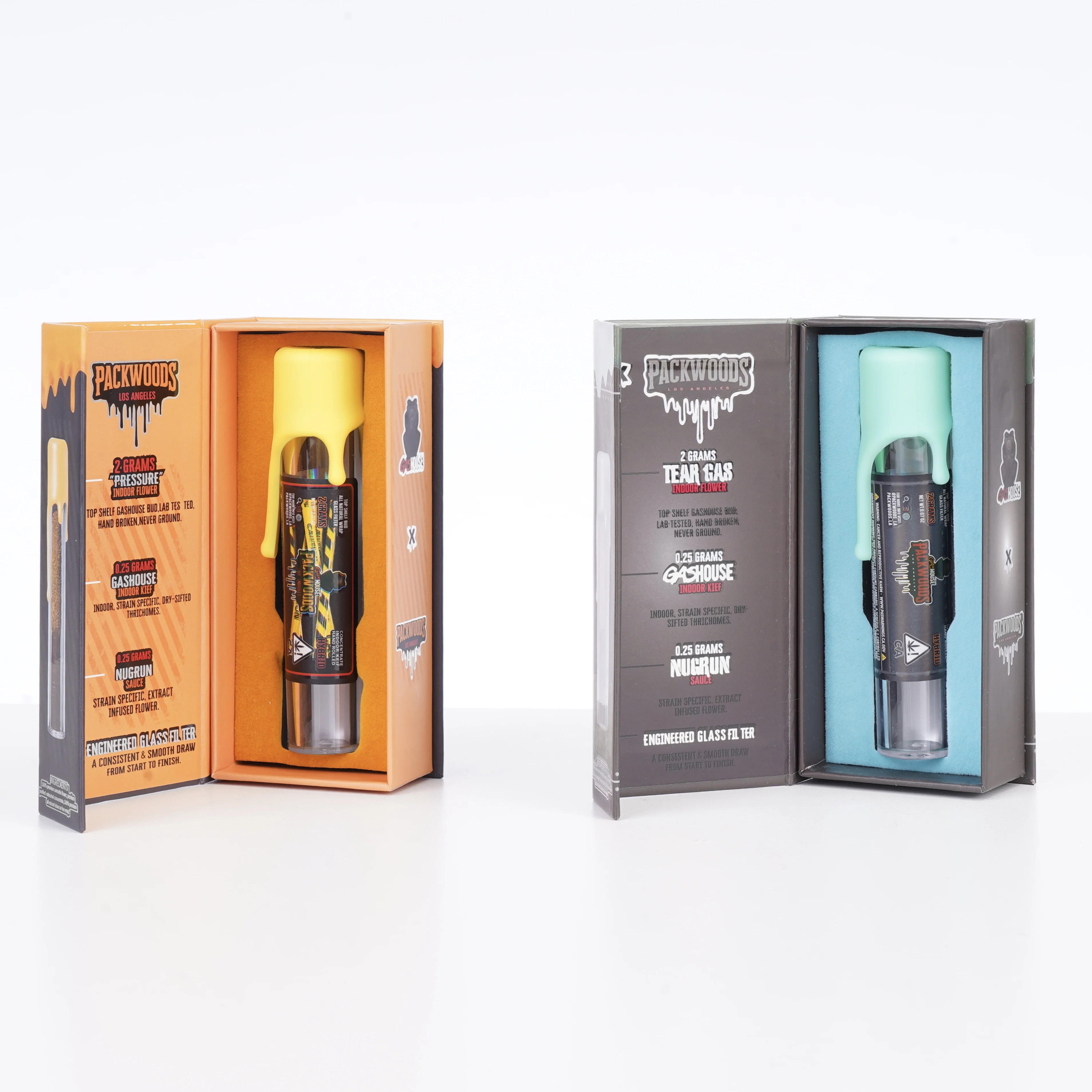 New PACKWOODS Tube With Stickers PACKWOODS PRE-ROLL Cork Bottle Packaging With Stickers Hot Gummie