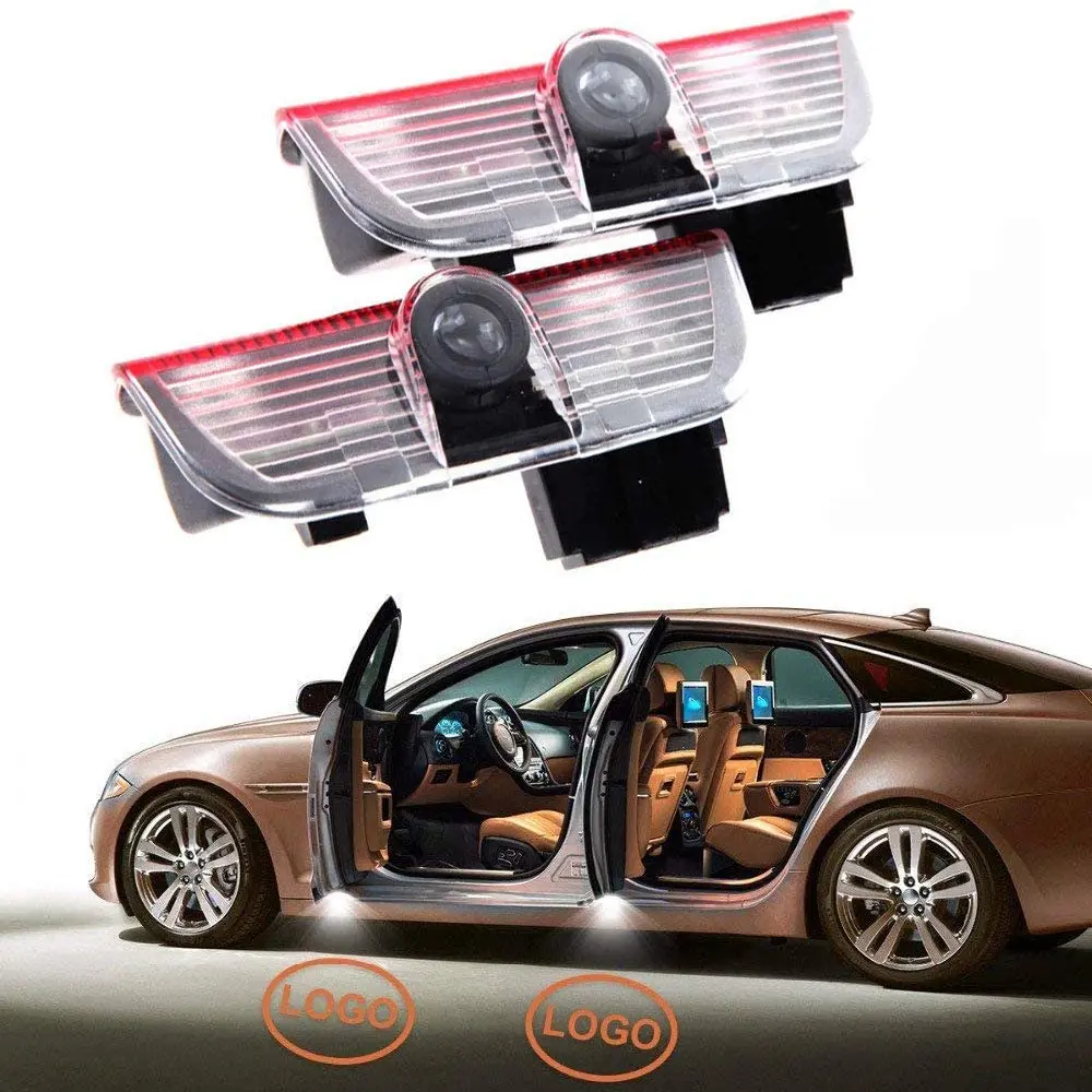 Car Led Door Light HD Logo Projector Ghost Shadow Welcome Lights Ground Courtesy Step Light for Volkswagen Plug and Play 5W