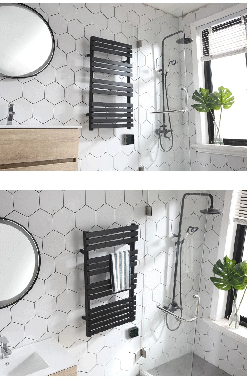 Оптовая продажа, современный черный низкоуглеродистый стальной Электрический нагреватель полотенец