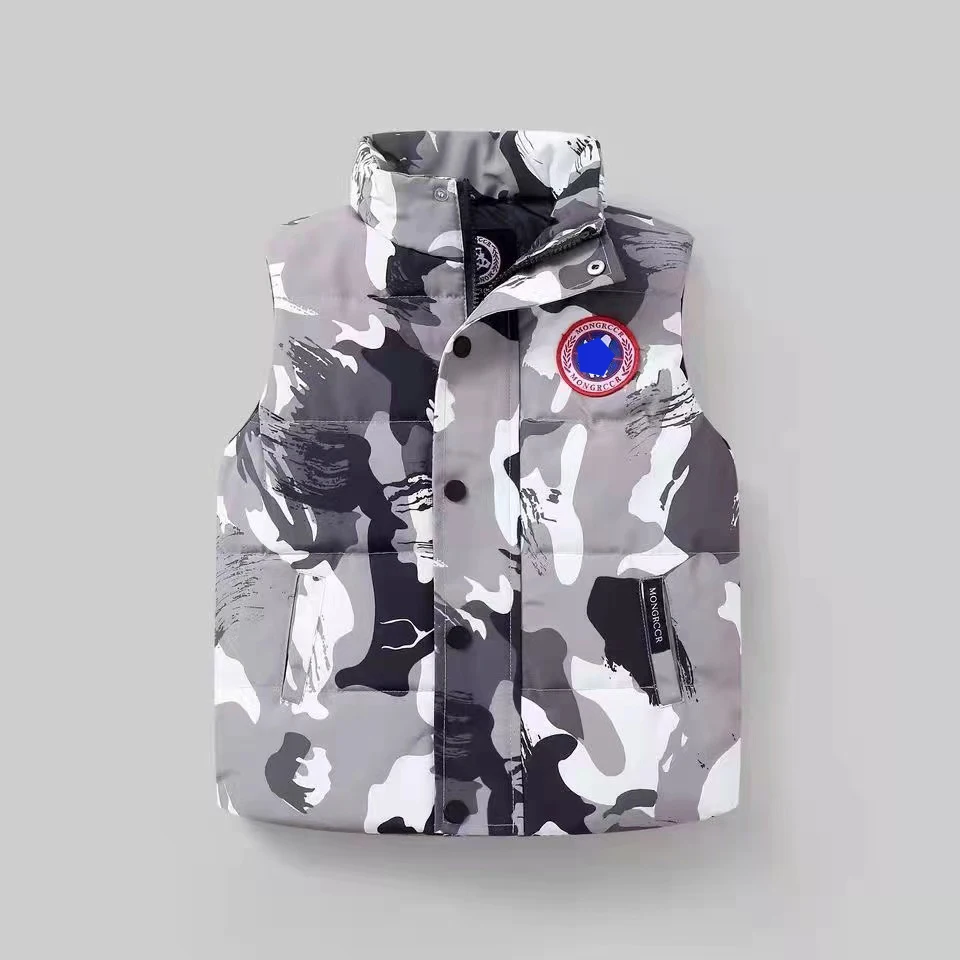 Fashion Down Vest Jacket Warm Kids Puffer Vest Jackets Custom Girls Sleeveless Jacket Winter Boys Outwear