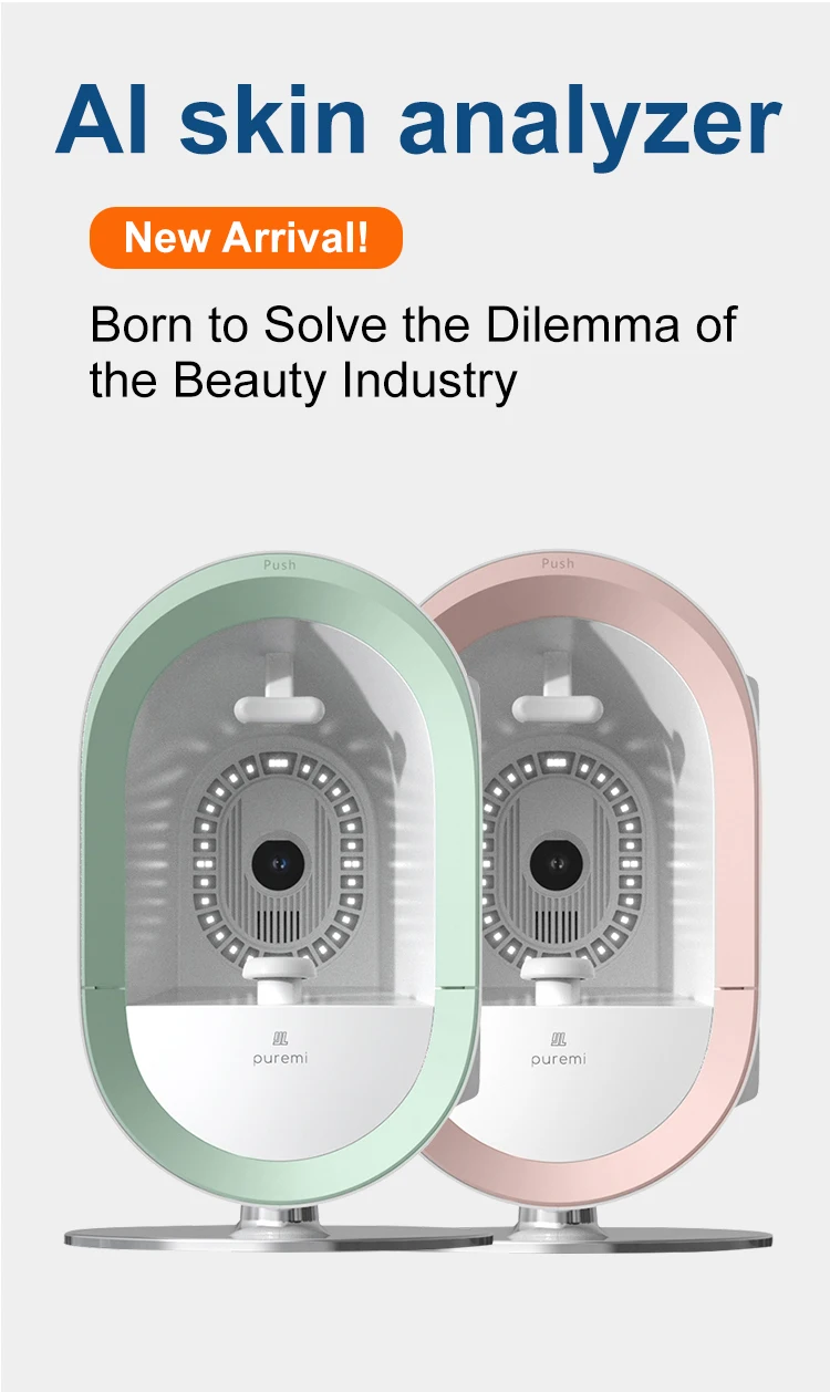 Professional Top Sale High-Definition AI Skin Facial Scanner Analyzer Machine 3D Face Skin Analysis Test Wifi Digital