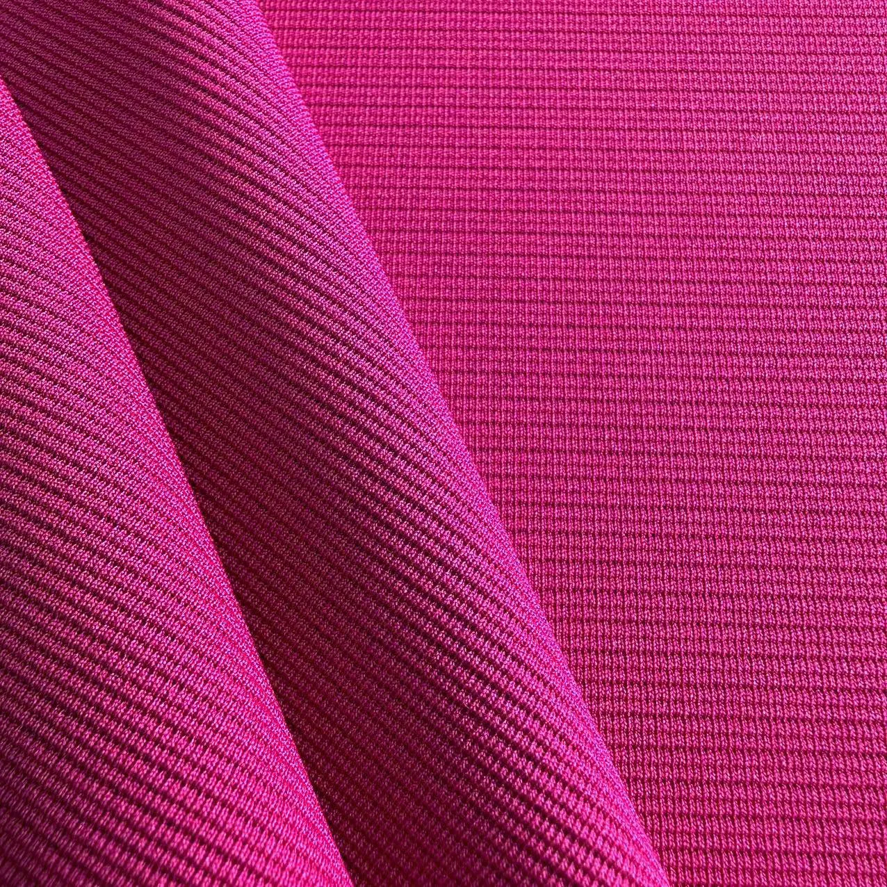 Custom 230gsm stretch ottoman rib fabric polyester spandex solid ottoman fabric for trousers and garment