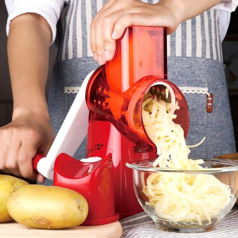 Plastic Rotary Vegetable Slicer Box Cheese Grater For Amazon Hot Selling