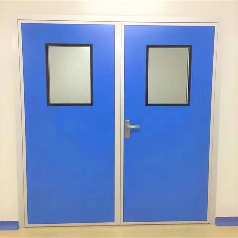 Aluminum swing doors for hospital lab pharmaceutical dust-proof hospital operating room door