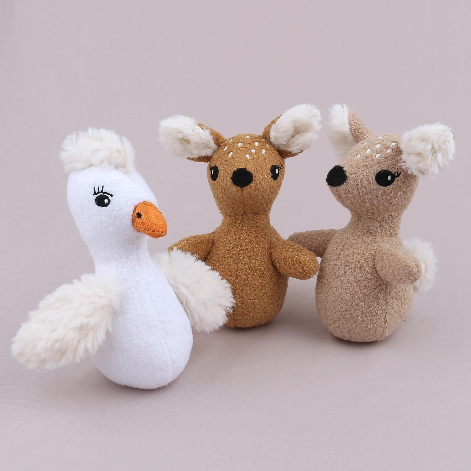 Jolly Handmade Crochet Amigurumi Bear Doll Baby Soft Duck Animal Toy For Kids