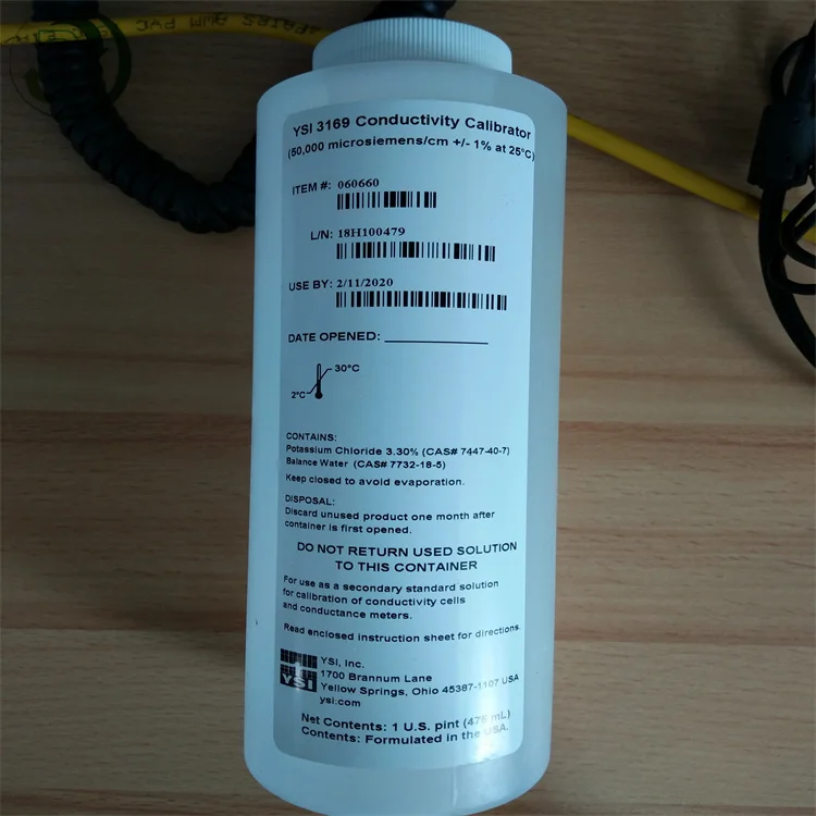 YSI 3167 3168 3169 Conductivity Calibrator 1000us/cm 10000us/cm 50000us/cm 060907 060911 060660