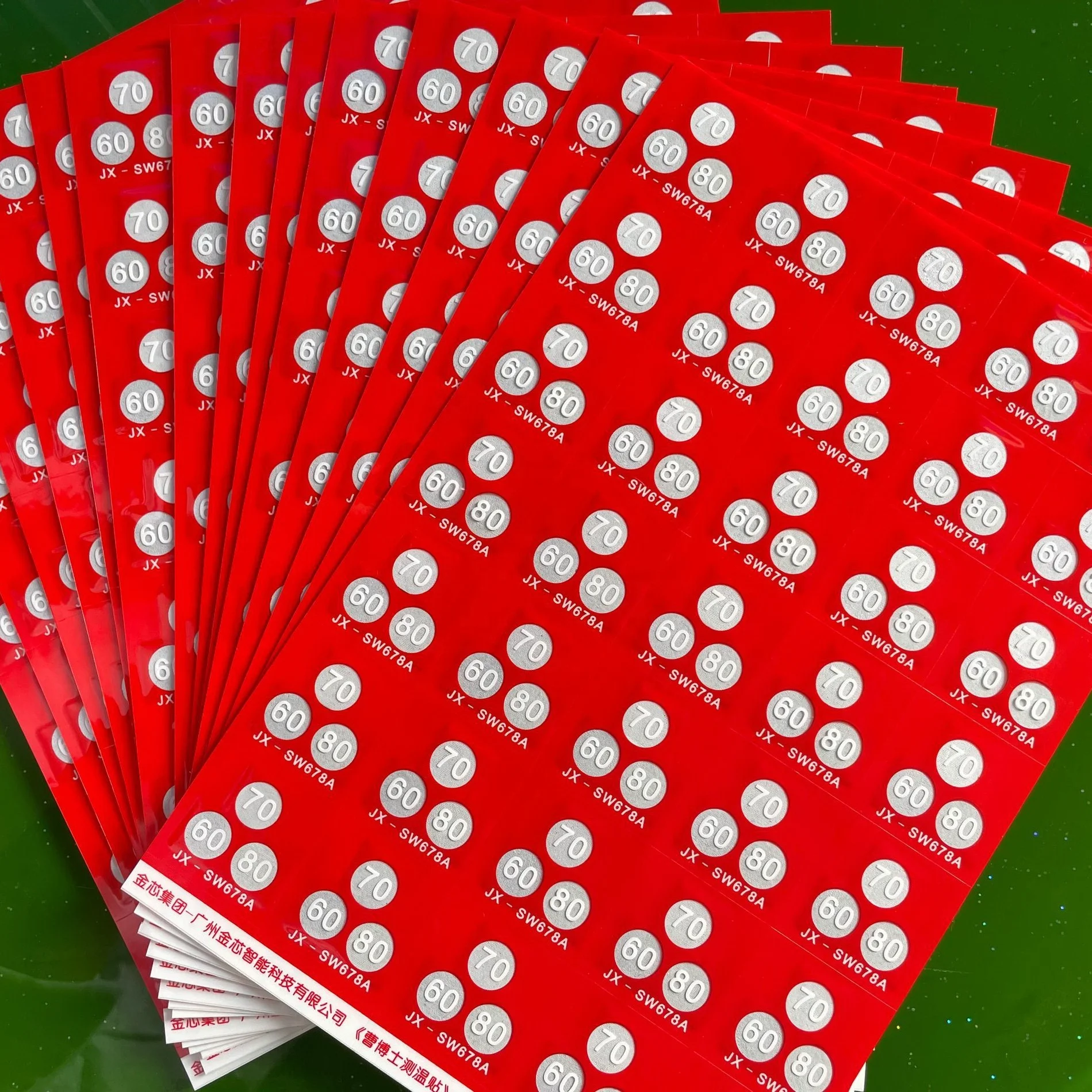 Thermometer High Temperature Label Irreversible Indicator Thermal Sensing Sticker