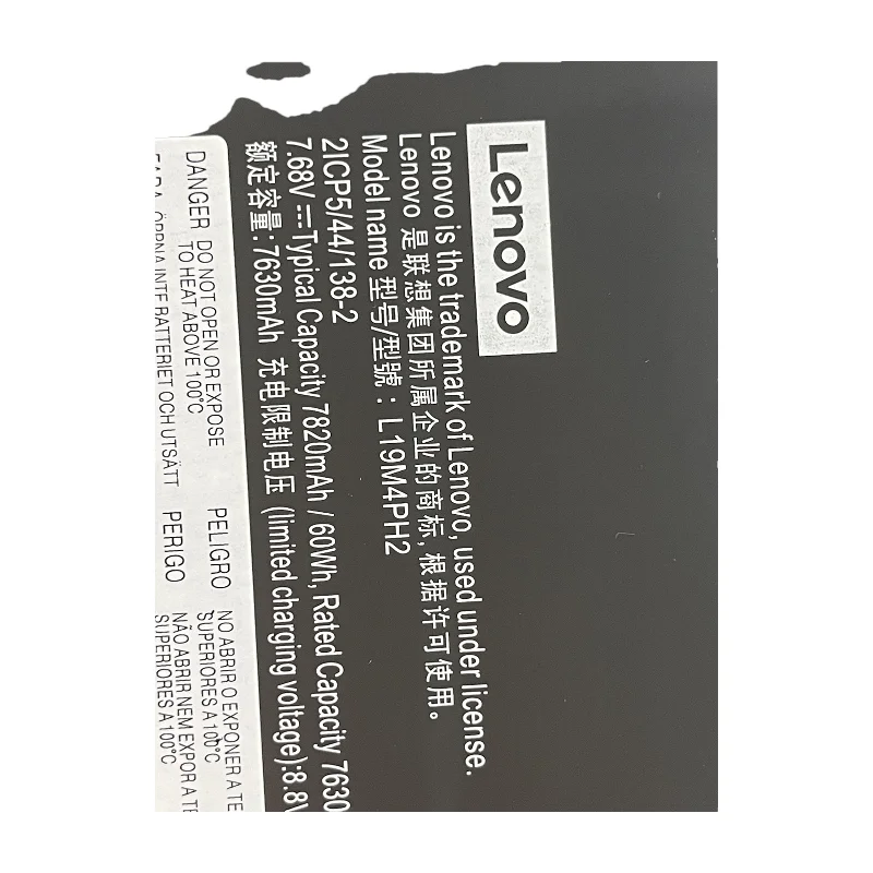L19M4PH2 60Wh 7820mAh 4-Cells Battery Replacement for Lenovo Ideapad Yoga 9-14ITL5 82BG Series Laptop 5B10Z33896 7.68V