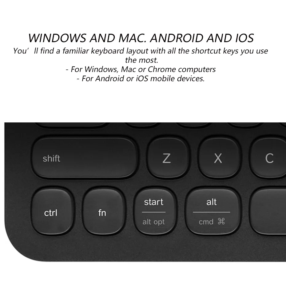 
Logitech K480 Multi-device Keyboard Portable Smartphone tablet PC thin Office Wireless Keyboard 