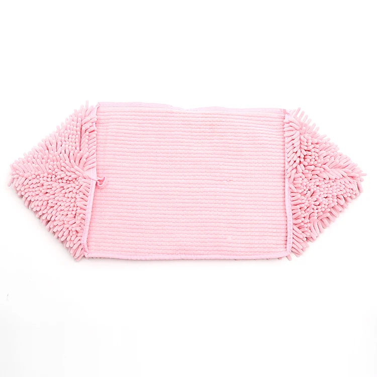 
Durable, Quick Drying, Ultra Absorbent Microfiber Chenille Pet Dog Bath quick Dry towel with Hand Pockets 