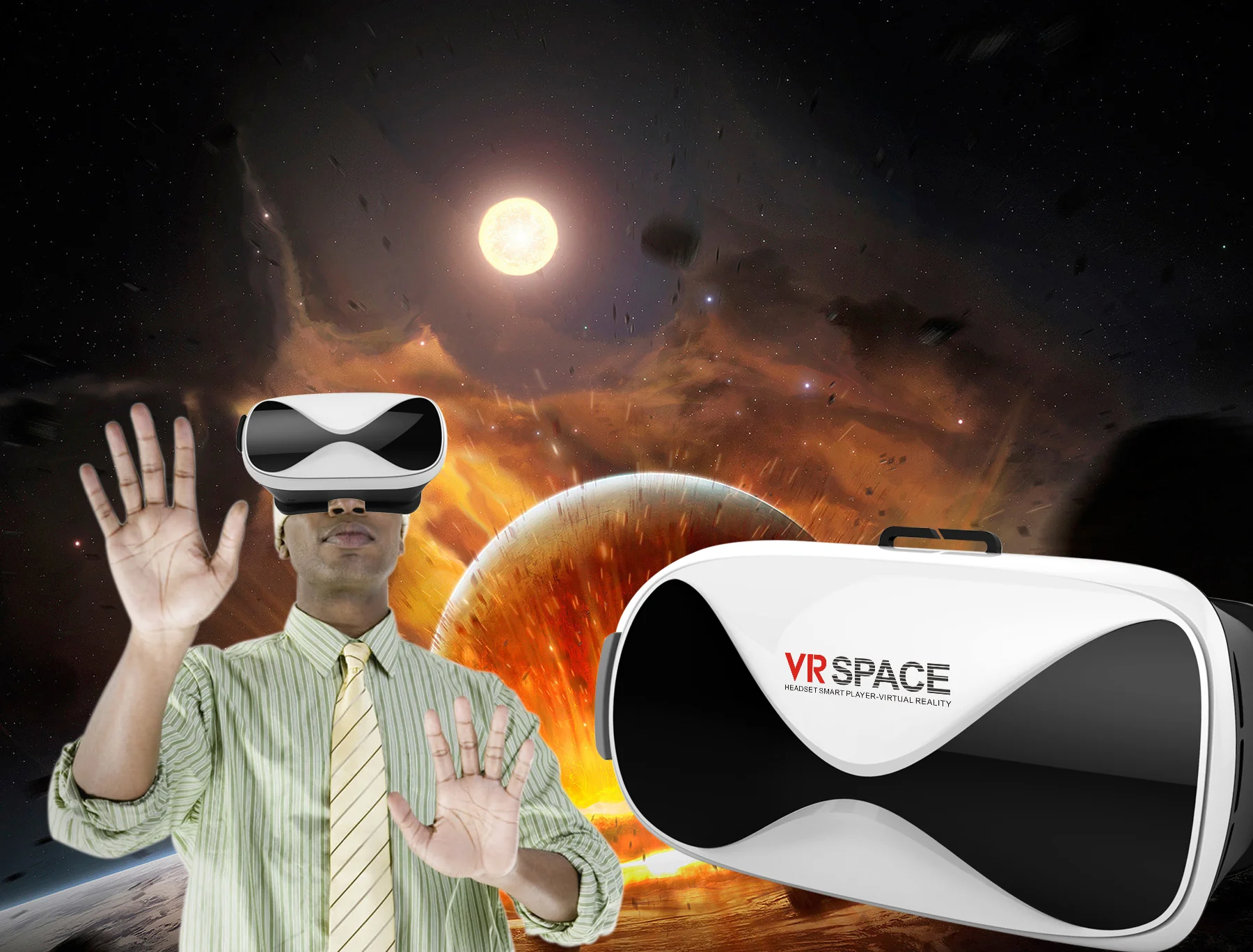  Vr виртуальной реальности чехол гарнитуры 3d очки Android гарнитура VR шлем 3D коробка для смартфонов 4 5-6 0