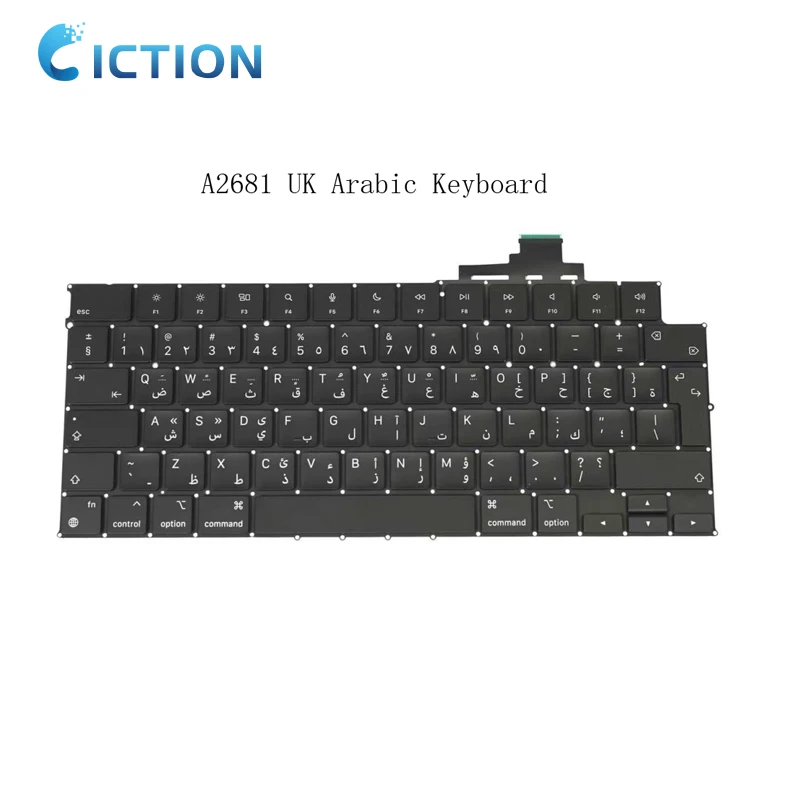 New A2681 US UK Spain Russian French Italy Arabic Germany Keyboard for Macbook Air 13.6' M2 A2681 2022 Year
