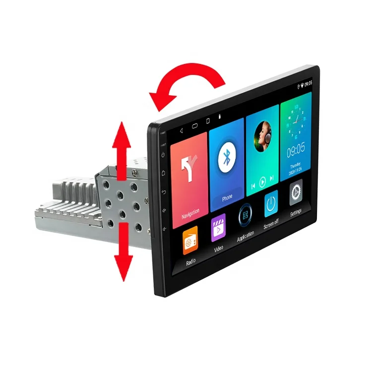 Заводская поставка 10 дюймов ОЗУ 1 Гб ПЗУ 16 Гб Многоязычная 1024*600 Универсальная 1 Din стерео радио аудио Автомобильная система Android