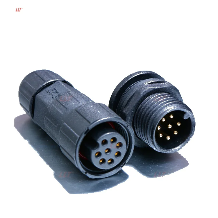 Ip68 Водонепроницаемый 8pin для монтажа в панель водонепроницаемый разъем питания на возраст 2, 3, 4, 5, 6, 7, 9 контактный разъем индикатора