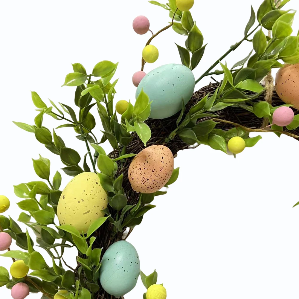 2023 New Arrivals Eggs Easter Wreaths for Front Door Wreaths Easter Decorations Easter Decor