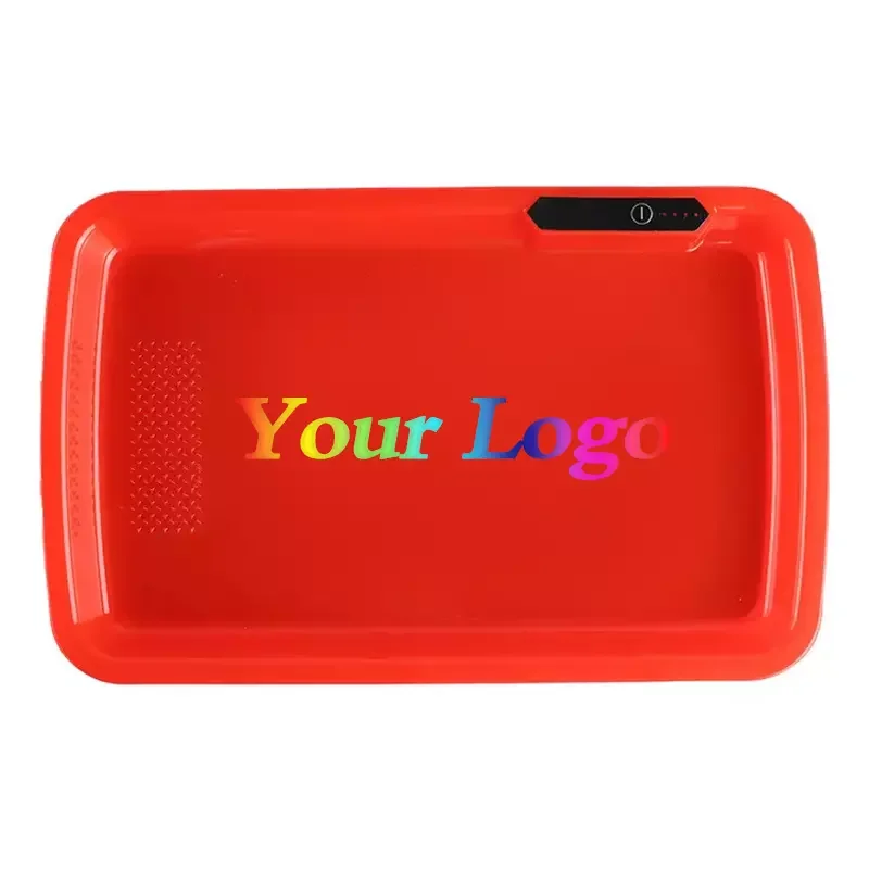 Wholesale Custom Logo Pattern Rechargeable Battery Light Up 3D Speaker Led Music Tray With Scales
