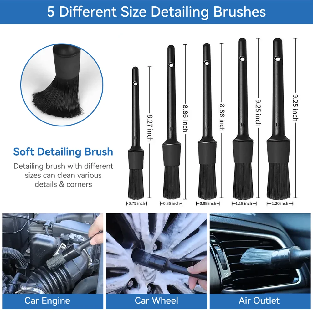 Factory Price 26 Pcs Car Detailing Brush Set Car Cleaning Tools For Car Washing