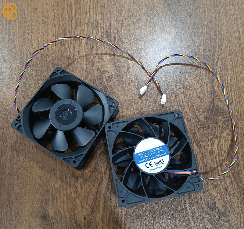 High Speed 120x120x38 Dc Axial Fan 12038 6000RPM 12V 2.7A Cooling Fan Replacement 4pin Connector Axial Flow Fans