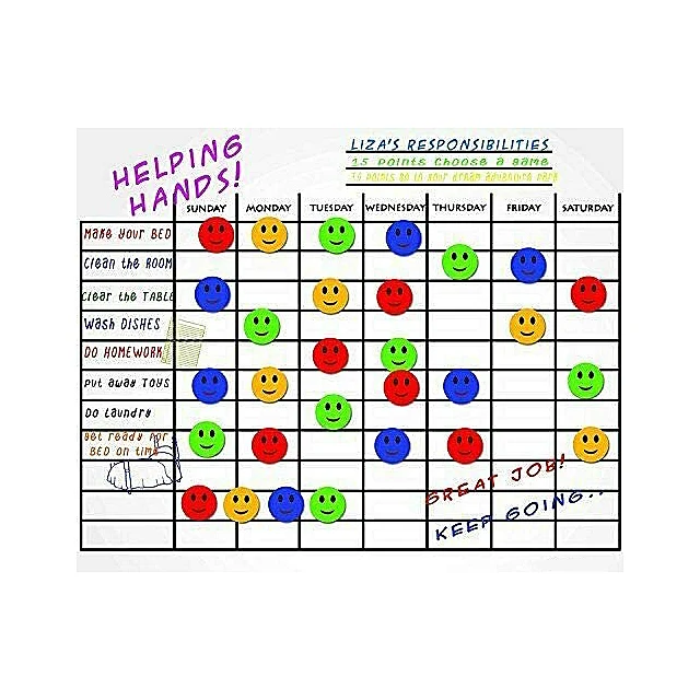 30*40 Cm Promotional Advertising Fridge Magnet Custom Dry Erase Magnetic Weekly Calendar