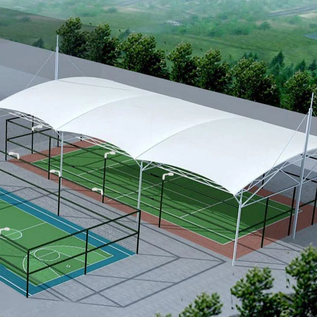 Customised PVDF Fabric Membrane Structure Canopy Roof For Sports Facilities