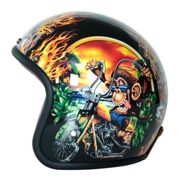 Vintage Open Face Motorcycle Helmet High Quality Motorbike  Chopper Style Retro Helmets Moto Capacete Scooter Helmets DOT
