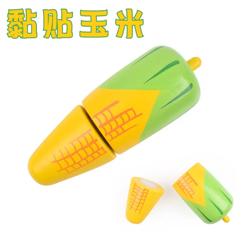 Wooden Slicer Fruit Vegetable Paste Cutting Simulation Kitchen Fruit Cutting Toys