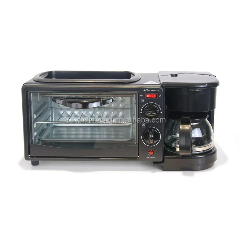 Factory direct sales In stock 3 in 1 breakfast station oven coffee maker household home 3in1 breakfast machine
