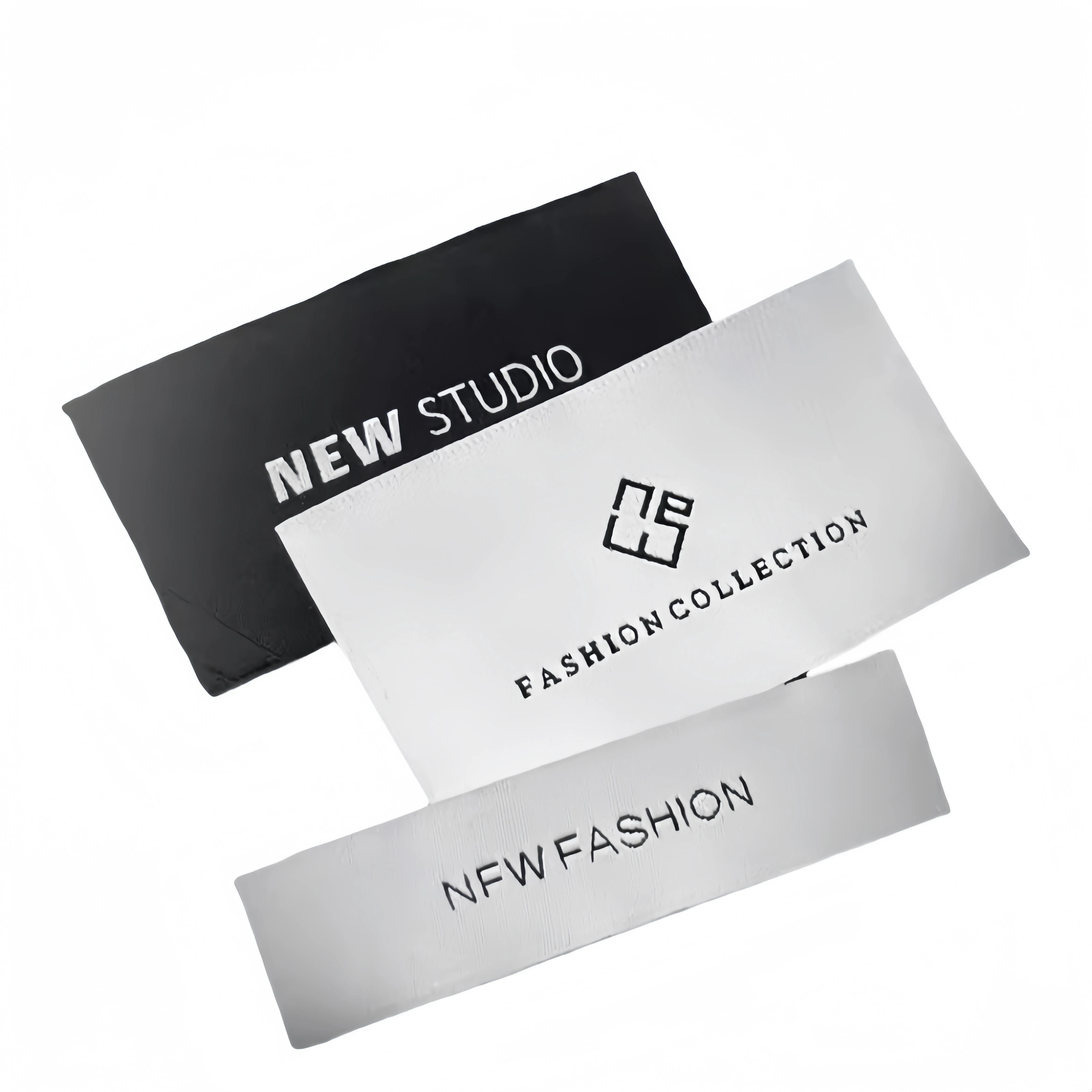 Высококачественная Фирменная этикетка с буквами атласные тканые этикетки складные ткацкие станки текстильные бирки для обуви сумок одежды