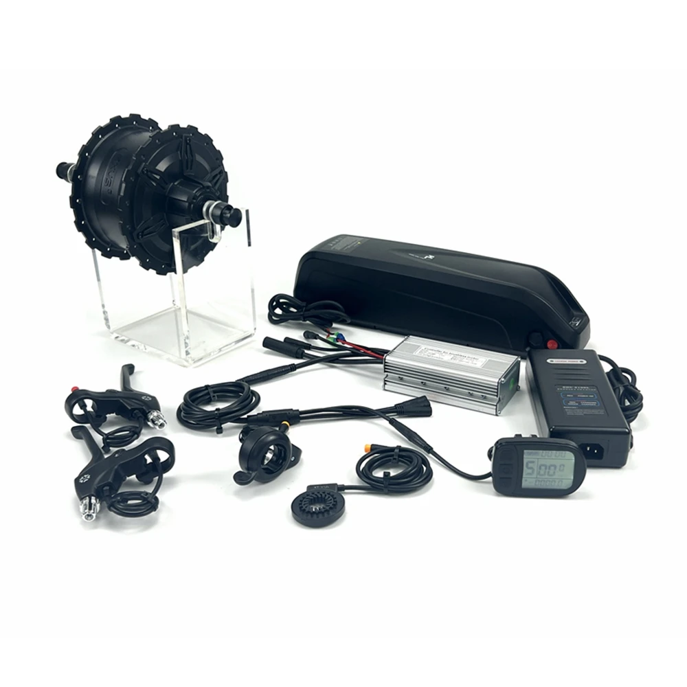 20 24 26 27.5 28 Inch 700C Ebike Motor Conversion Kit 36V 350w500w750w Hub Motor Front Rear Wheel with Hailong Battery