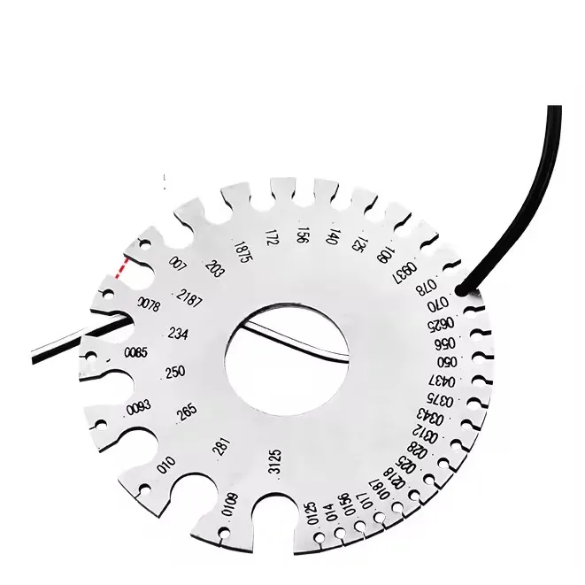 Wire Gauge Tool Wire Gauge Sheet Welding thickness Gauge Diameter Welding Gage Hexagon Wet Film Card Welding Inspection Ruler