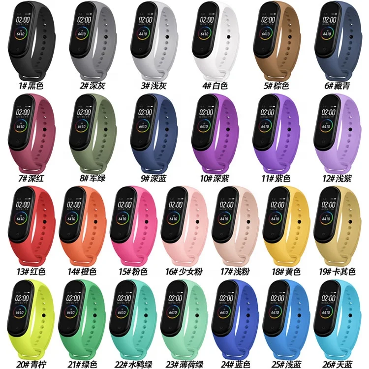 Hot Selling Wrist Strap for Xiaomi Band 3 4 TPE Replacement bracelet Watch band for xiaomi band