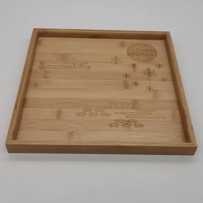 Wooden Craft Food Tray Bamboo Tea Tray Acacia Serving Tray