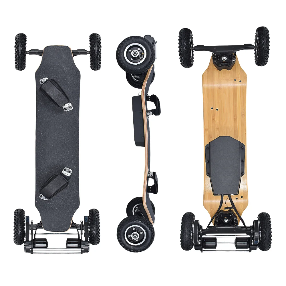 10-Ply Canadian Maple + 1-Layer Bamboo longboard deck All terrain wheels monopatin electrico mountain board electric skateboard