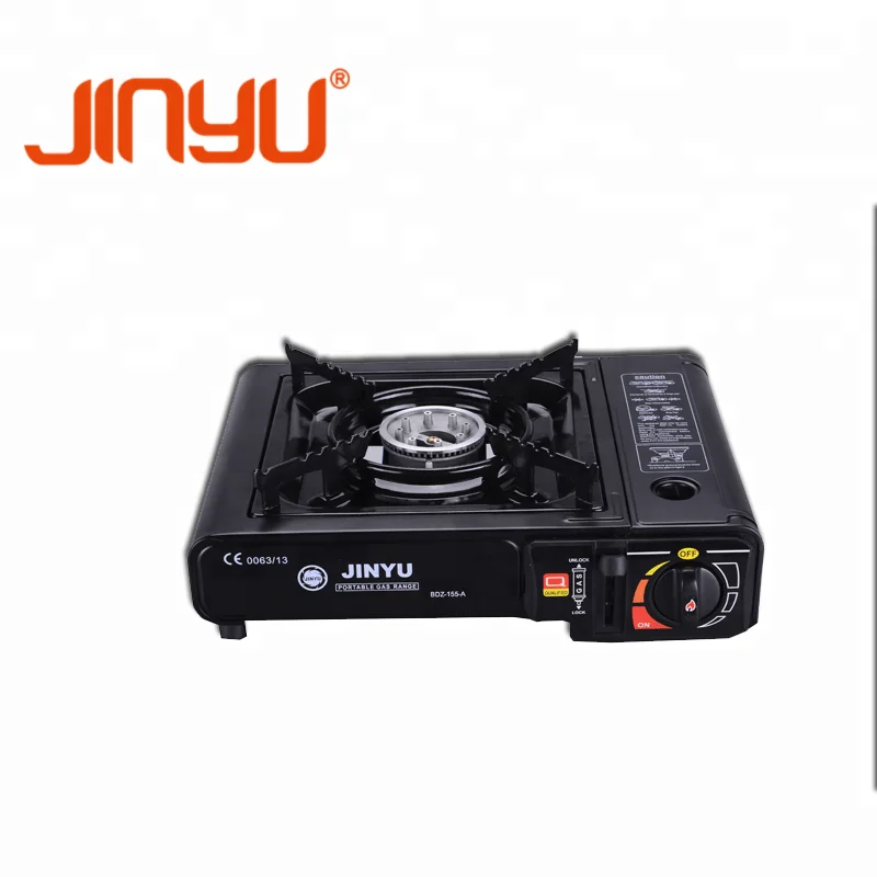 Electronic Ignition Outdoor Windproof Camping gas stove BDZ-155A(ZA-3),Portable Stove With Plastic Carrying Case.