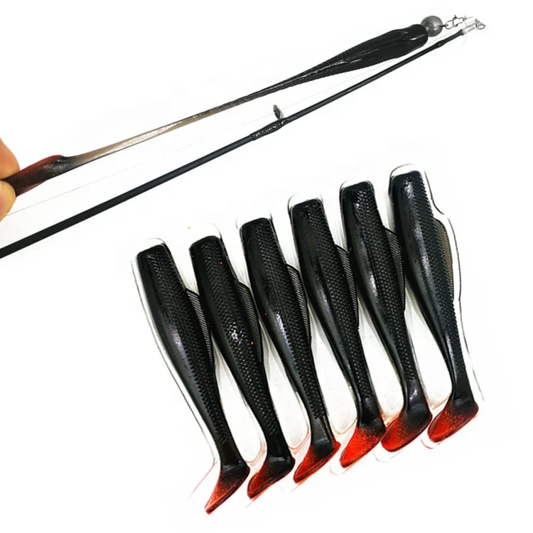 TPR Soft Bait Wobbler Bass-Lures Jig Carp Easy Shiner Artificial 80mm Silicone lure