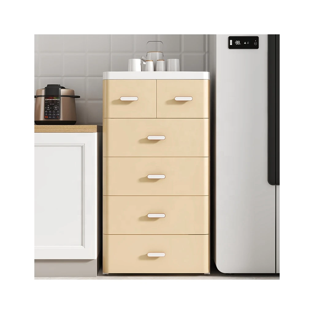 60 CM Household clothes 3/4/5/6/7 layers plastic drawer storage cabinets organizers Colorful Plastic Storage Cabinet