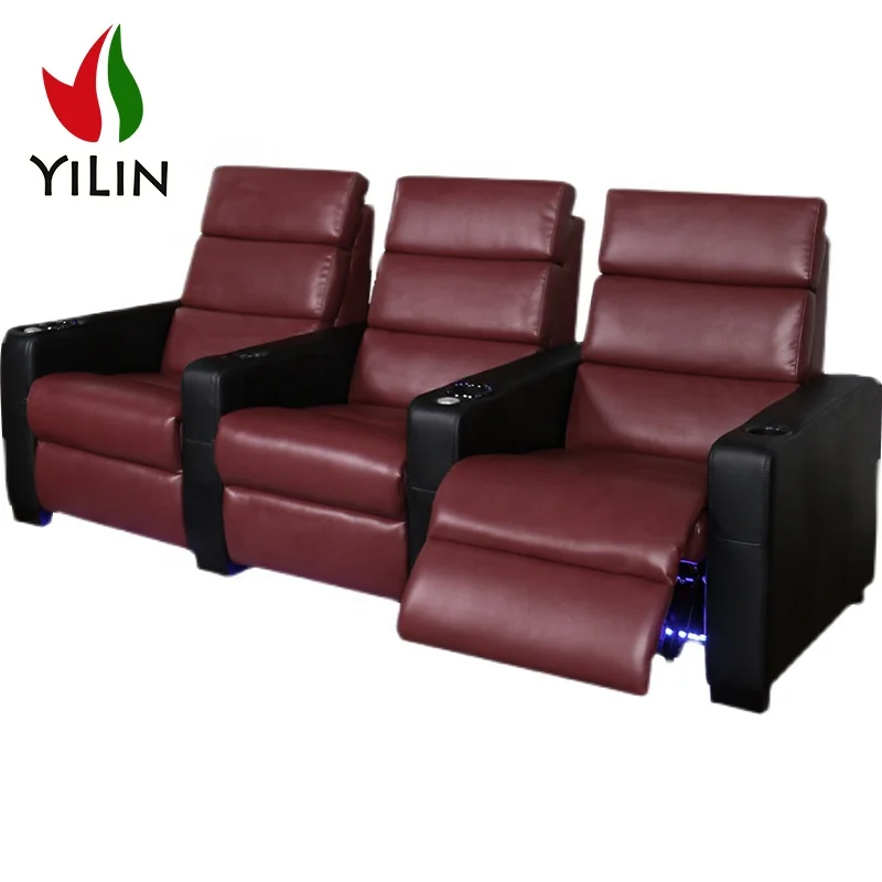 Wholesale Recliner Chair Theatre Sillon Reclinable Chair Church Cinema VIP Chee Recline