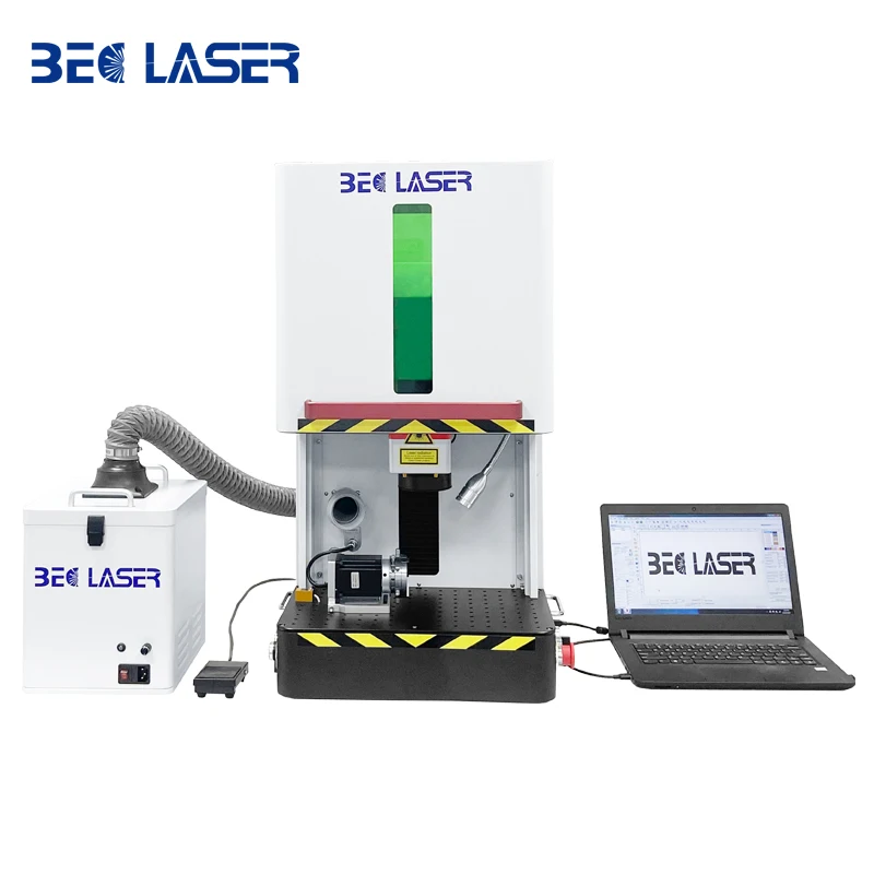 
Fiber enclosed 30W 50W gold & silver jewellery laser cutting machine name necklace metal jewelry watch laser engraving machine 