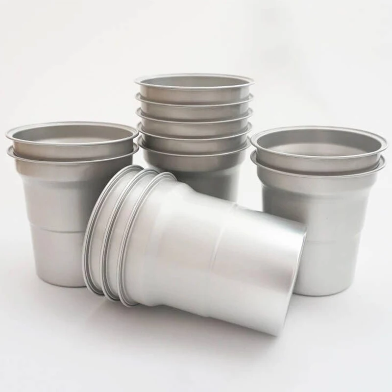 Hot Sellers KABCKA 9oz 16oz 20oz disposable cup Colored Tumblers Cups Aluminum Beer Chill aluminum cups aluminum tealight cups