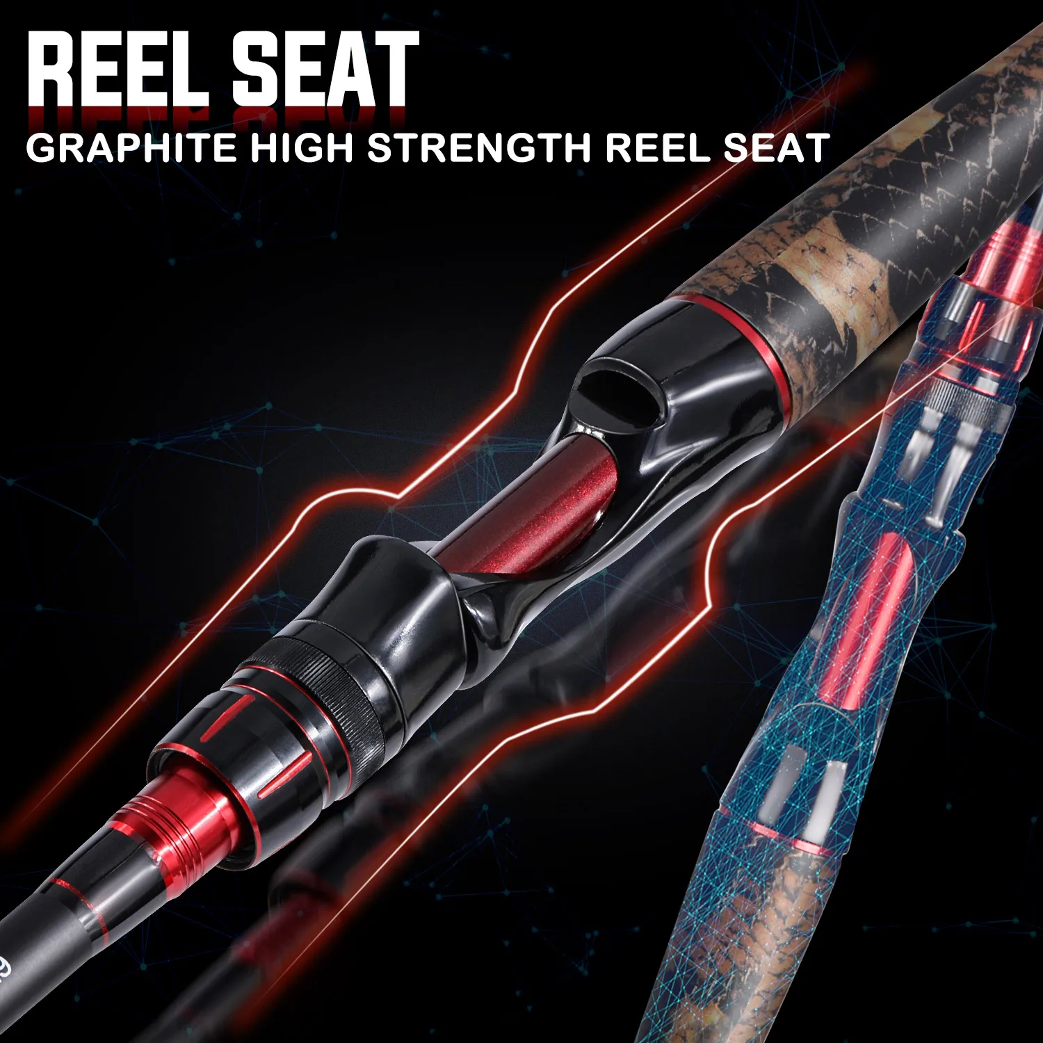 Sougayilang Fishing Rod Carbon Fiber 1.98m Carp Rods for Fishing Ultra Light Casting Rod and Pike Spinning Drag 10kg Pesca