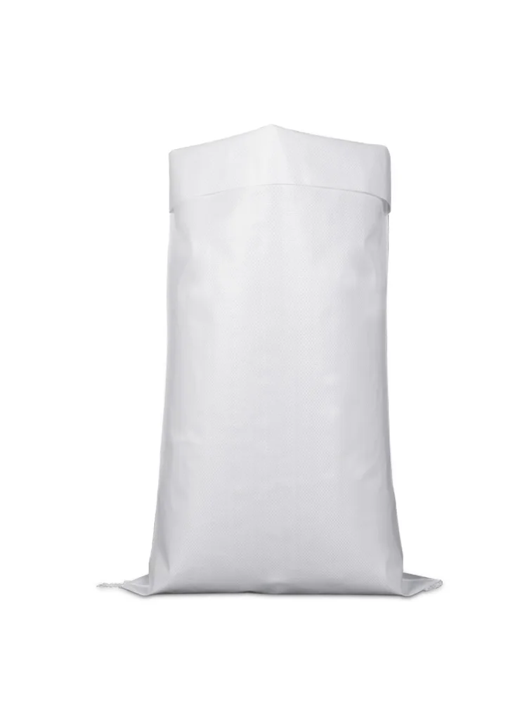 OEM double layer with inner membrane liner sack feed bag thickened waterproof express packing bag white plastic woven bag